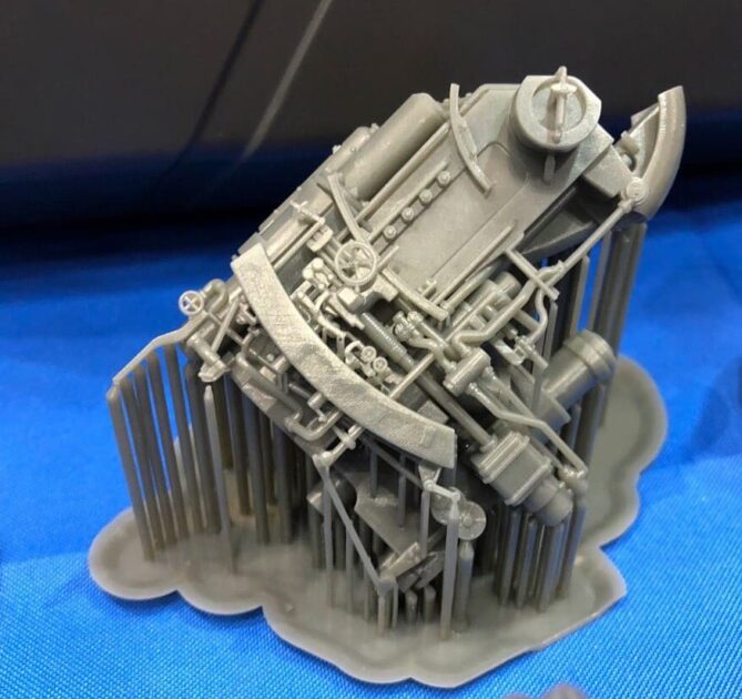 光造形3Dプリンター　鉄道模型